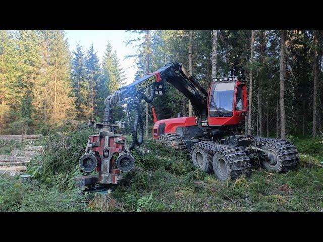 Sopivan kokoista aukkoa. Komatsu 931 Logmax 5000D.