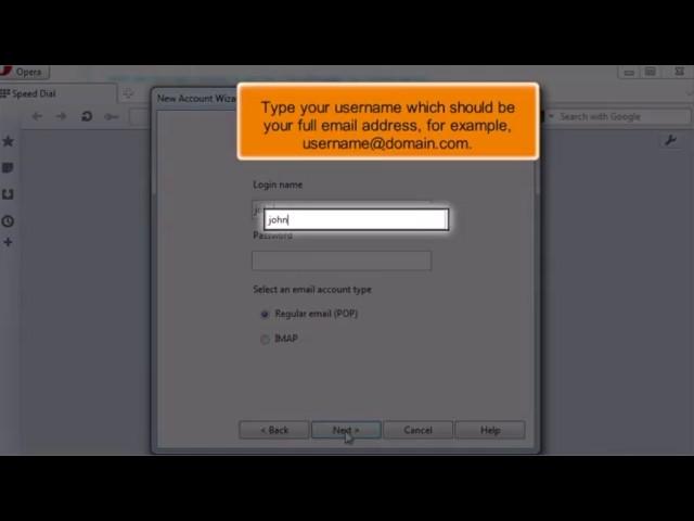 8) Configuring a POP email account in Opera Mail by Gecko Websites