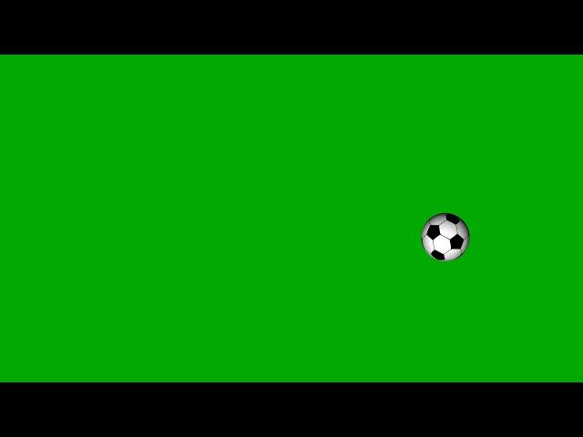 Football Lob And Curl Penalty Kick Green Screen Overlay Motion Graphics 4K 30fps Copyright free