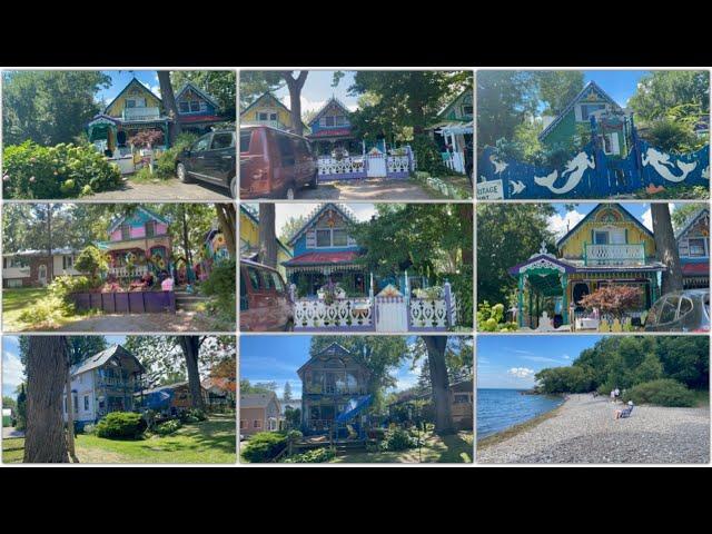 The painted ladies of Historic Grimsby beach Niagara region.#ontario