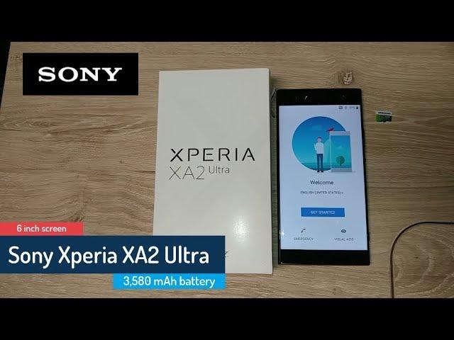 Sony Xperia XA2 Ultra (H3223 Factory Unlocked) unboxing and inital setup #Xperia