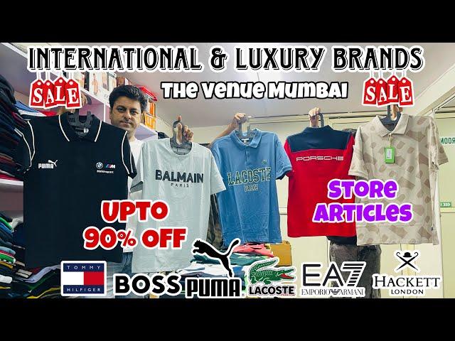 International & Luxury Brands  | Upto 90% Off | Poloneck,Tshirts | Branded Clothes in Mumbai