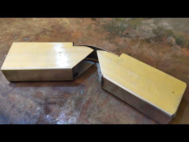 How to bend PROFILE a box bar to 90° TEKNIK BENDING PROFILE 90°HOLLOW 4X8 welder MD Khan