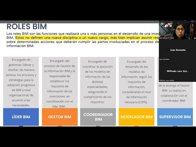 Sesión 01:Interpretación Guía Nacional BIM | Roles BIM