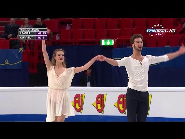 2015 Euro   Dance FD   Gabriella Papadakis & Guillaume Cizeron   Adagio from Concerto No  23 by Moza