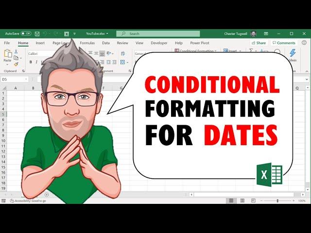 Excel Conditional Formatting for Dates in the Past/Future/Today