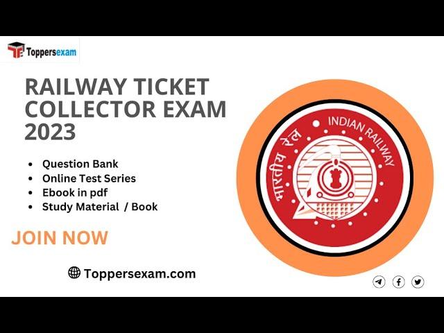 RAILWAY TICKET COLLECTOR Vacancy 2023, Syllabus 2023, Qualification, Book in pdf, Mock Test