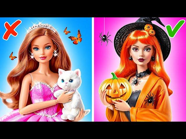 Barbie’s Terrifying Halloween Makeover Spooky Doll Transformation & DIY Crafts