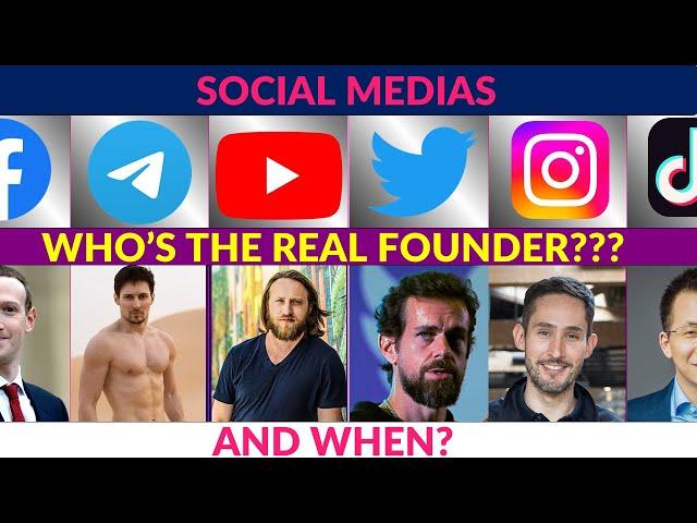 FOUNDER'S OF DIFFERENT SOCIALMEDIA