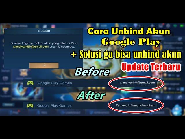 Cara Unbind Akun Google Play Mobile Legends Juni 2020