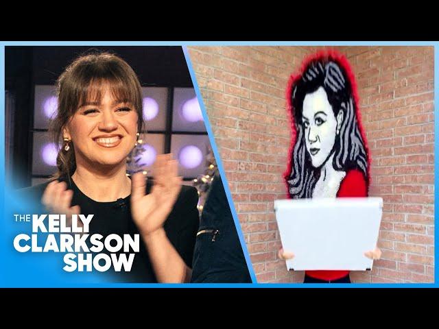 Kelly Clarkson Reacts To Fan's Viral Rice Art Toss