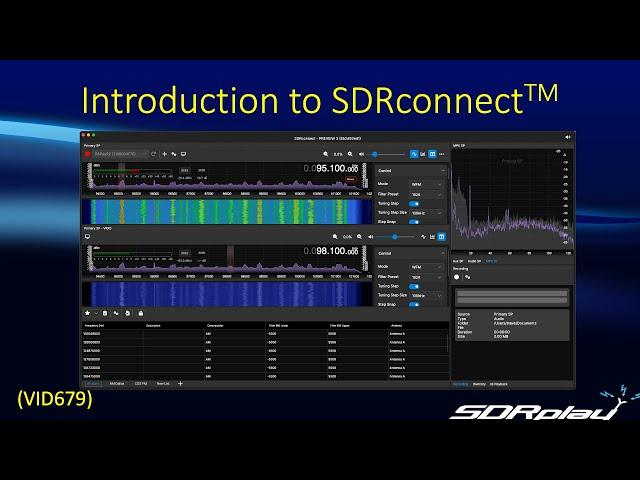 Introduction to SDRConnect (VID679)