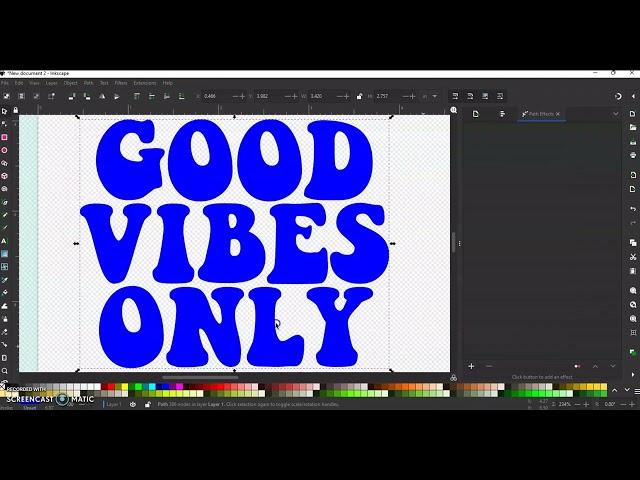 [TUTORIAL] RETRO wavy text design in INKSCAPE