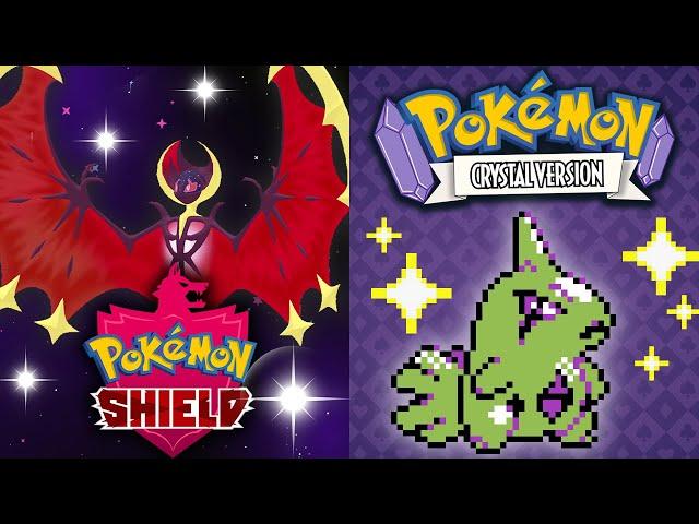 Shiny Lunala Dynamax Adventures + Pokemon Crystal Larvitar Hunt #Shorts