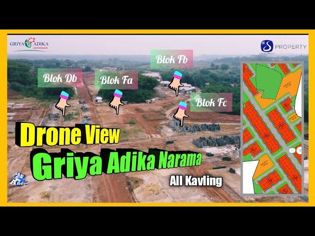 Drone View All Kavling Perumahan Griya Adika Narama | Tracking Via Siteplan | Gunung Sindur Bogor