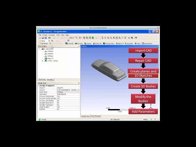 Ansys CFX Design Modeler tutorial for beginner , It's as Simple as That!