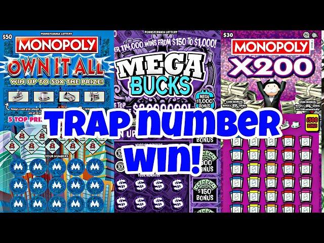 MONOPOLY & MEGA BUCKS LOTTERY SCRATCH OFF TICKETS #scratchers #scratchofftickets #lottery