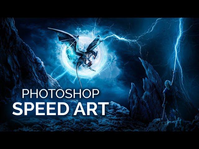 PHOTOSHOP TUTORIAL ||  DRAGON MANIPULATION ||