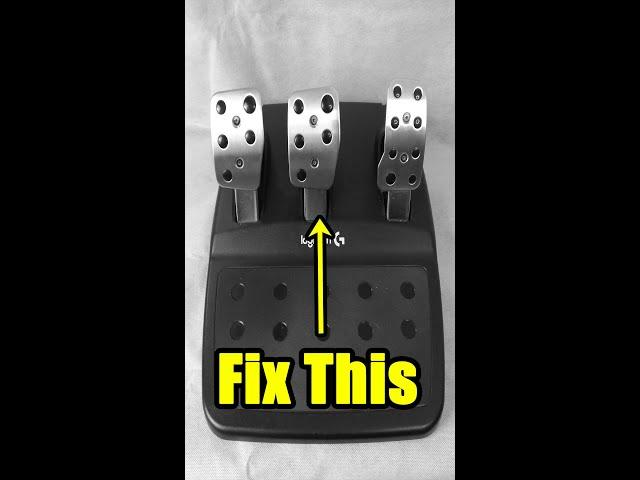 Fix Stiff Logitech Brake Pedal