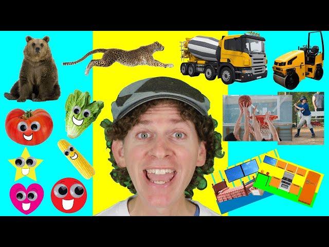 My First 100 Words in English Chant Step 3 | Animals, Shapes, Opposites | Learn English Kids