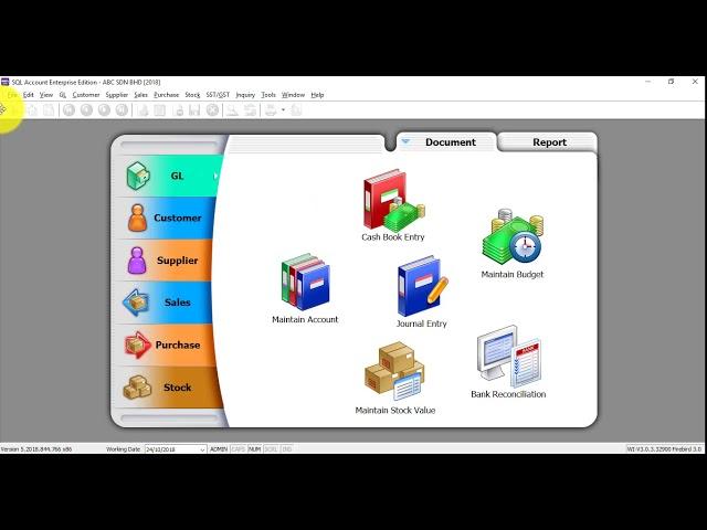 SQL Accounting Software Tutorial 003 Creation & Activation for New Company