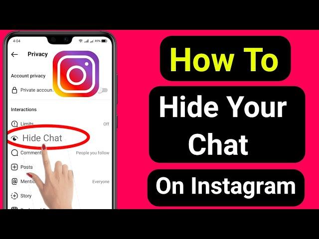 How To Hide Instagram Chats Without Deleting Them 2023 | hide message on Instagram