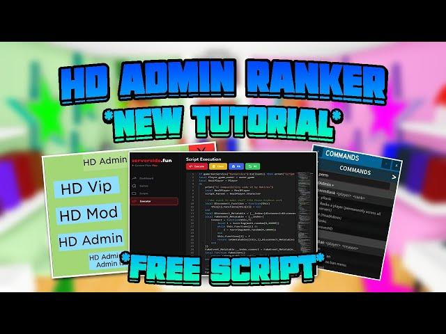 *NEW* How To Use HD Admin Ranker Script [FREE] (2023)