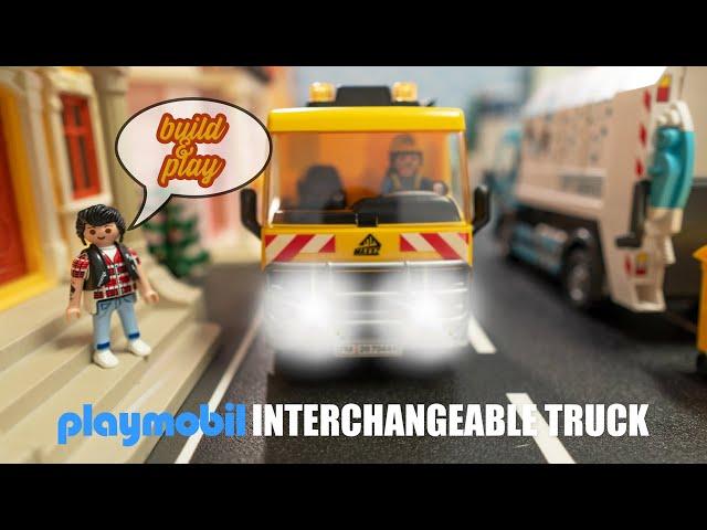 Playmobil City Action Interchangeable Truck 70444 build & play  LKW mit Wechselaufbau camión