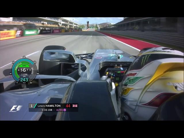 Lewis Hamilton Sets New Track Record At COTA | 2017 US Grand Prix