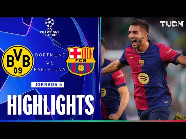 HIGHLIGHTS - Dortmund vs Barcelona | UEFA Champions League 24/25 | TUDN