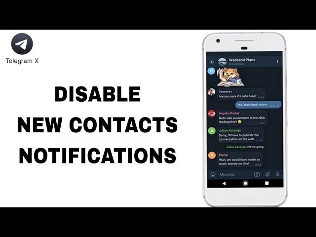 How To Disable New Contacts Notifications On Telegram X App