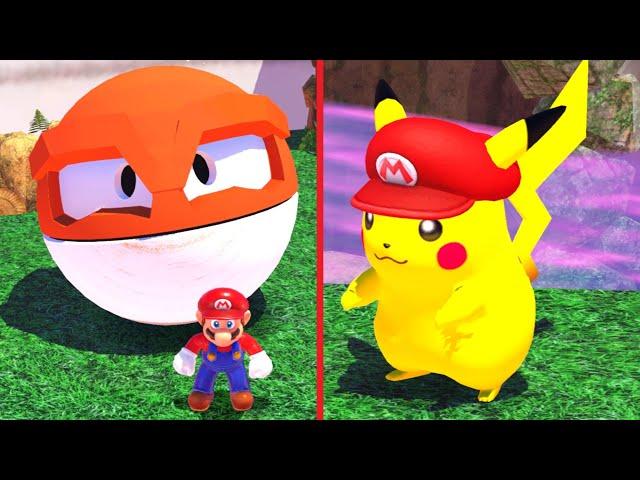 Mario Odyssey with Custom POKEMON Kingdoms! (Super Mario Odyssey Mods)