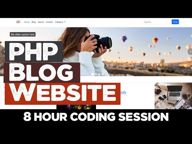 PHP Blog website from scratch | Responsive + Source code | Quick programming tutorial