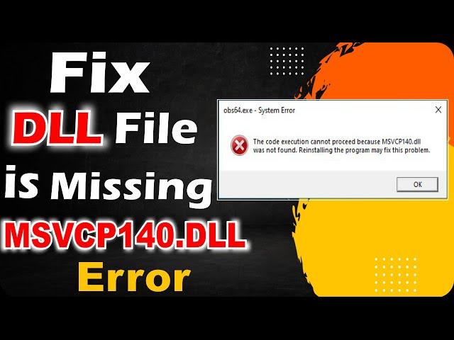 How to Fix DLL Missing Error Without Any Software