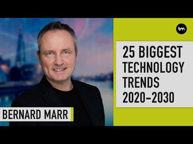 The 25 Biggest Technology Trends 2020 - 2030