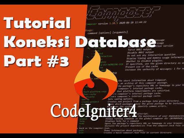 Tutorial CodeIgniter 4 #3, Cara Koneksi Database - CRUD 01