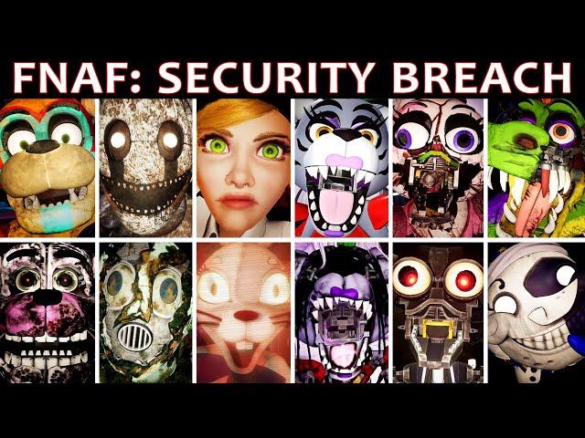 FNAF Security Breach - All Jumpscares (Complete & Rearrange)