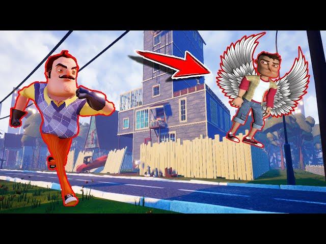 UÇMA İKSİRİ İLE WİLSON AMCAYI DELİRTTİK  Hello Neighbor Uçma Modu