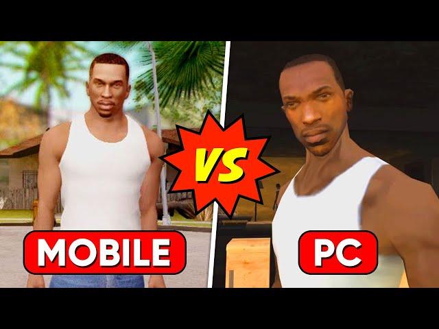 GTA San Andreas Mobile Vs GTA San Andreas PC  | 15 *DIFFERENCES* Rockstar Doesn't Want You To Know