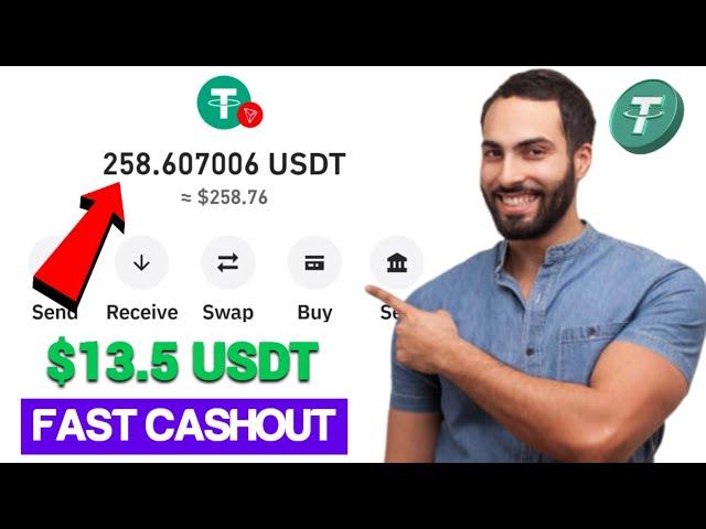 Cashout $13.50 Usdt on Trust Wallet ■ Earn Free Usdt | Best Usdt Earning website 2024