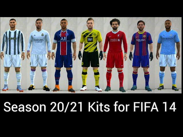 Season 20/21 Kits for fifa 14 | fifa 14 latest kit update | fifa 21 kits for fifa 14