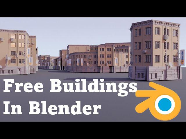 Blender City Generator : Buildify, Blosm & OSM Combination (Free Buildings In Blender)