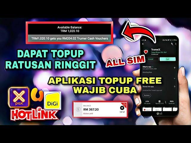 Topup Free 2021 !! Aplikasi Dapat Top up Free Rm20 ( Maxis, Celcom, Digi, Umobile, Xox, Tune Talk )