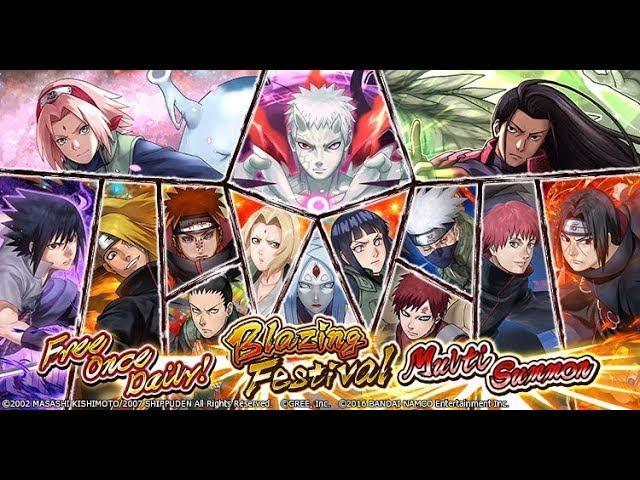 [Naruto Blazing] Free Once Daily - Blazing Festival Multi Summons | Naruto Ultimate Ninja Blazing