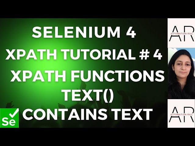 XPATH Tutorial# 4- XPATH Text() Method & Contains Text() Method