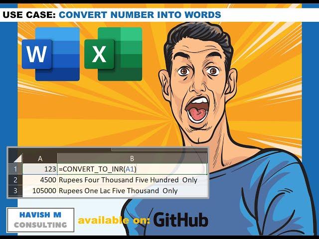 Convert Number to Words in Excel and Word