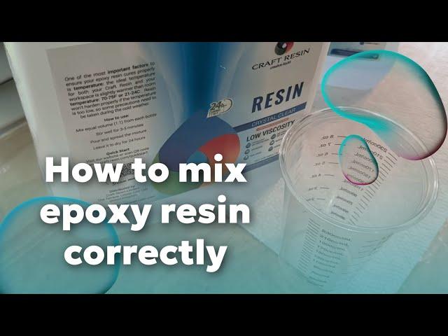 Discover the Art of Bubble-Free Resin Mixing | Mixing Craft Resin Epoxy