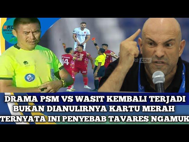 Tavares Ngamuk Usai Laga PSM Makassar vs Persis Solo Piala Presiden 2024.