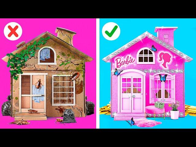 GOOD VS BAD ROOM MAKEOVER *I Built a Secret Tiny House  Rich Vs Broke Transformation By YayTime!