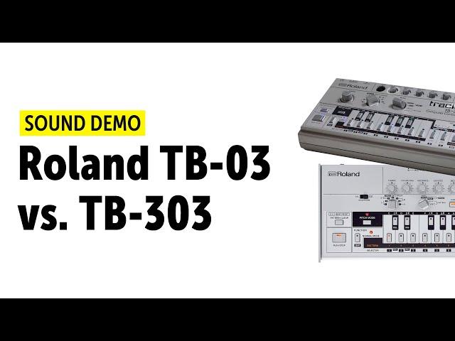 Roland TB-03 vs. TB-303